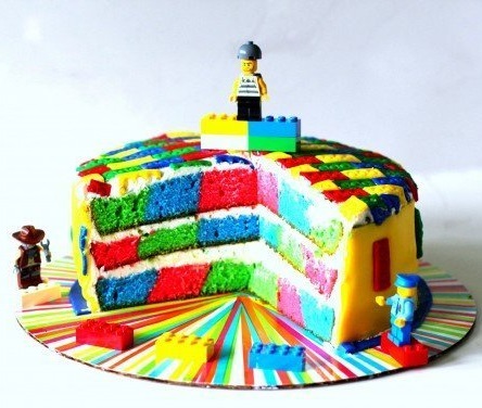 Lego szülinapi torta